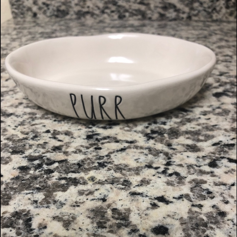 Rae Dunn PURR cat dish